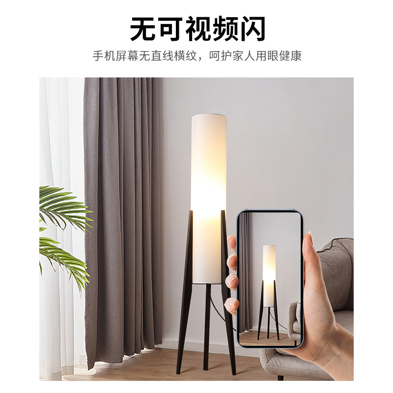Grand View Garden retro sala de estar lámpara de piso sala de estar alta sensación de madera maciza personalidad arte dormitorio cabecera decoración de la cama luz 021L