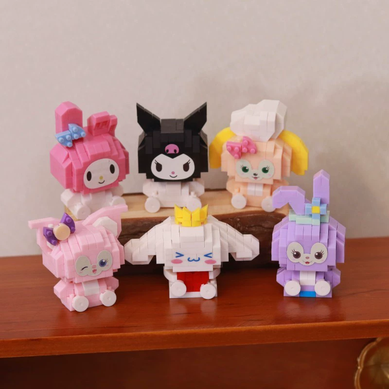 Building Block Set (Lego) Cartoon Dolls — Cute Animal Figures, Multiple piece counts