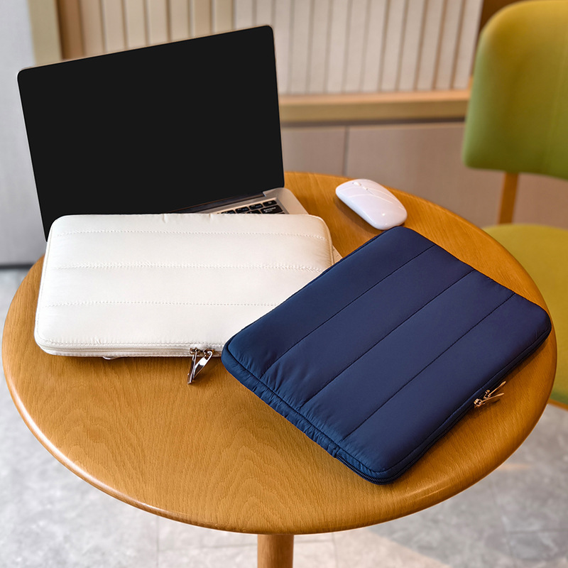 Spring Korean Laptop Sleeve Bag Silk Cotton Computer Bag Quilted Cotton Liner Laptop Bag