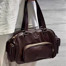 2025新款阿迪复古风百搭邮差女包三叶草大容量休闲单肩手提机车包