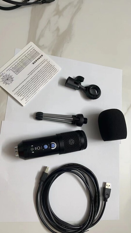 コンデンサーマイクusbインターフェースノイズ低減全民k歌有線録音生放送マイク携帯電話適用デスクトップパソコン|undefined