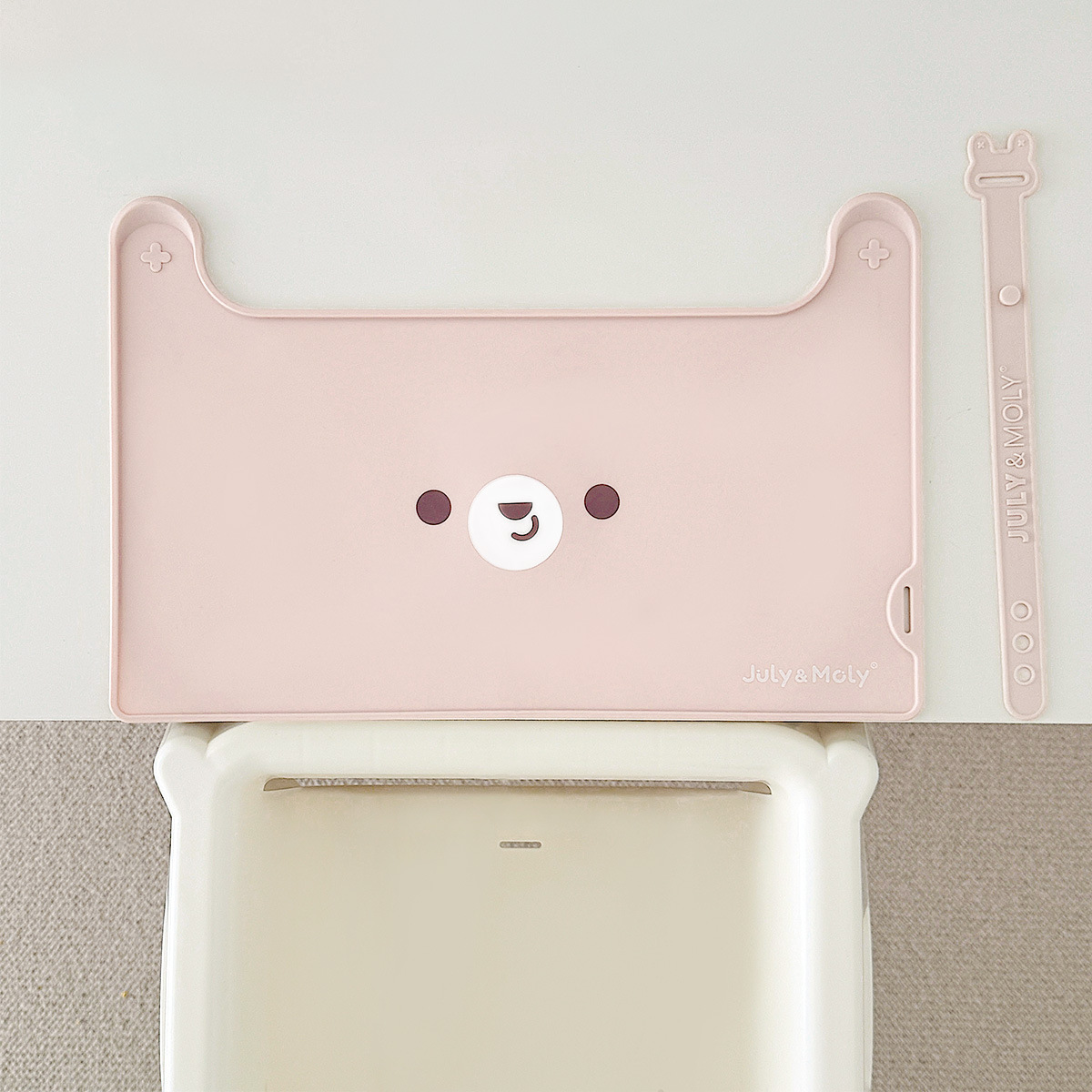 浙盛韩系宝宝餐垫儿童餐椅配件餐桌垫隔热垫硅胶便携外出餐垫