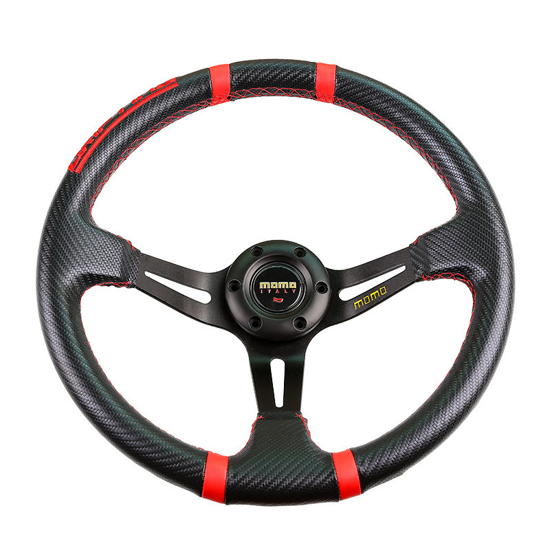 14 inch Modified Steering Wheel Racing Universal Suede Leather
