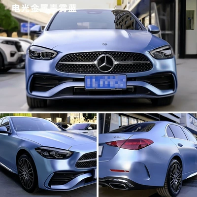 High-end PET electro-optical misty blue car color change film, scratch-resistant misty blue full-car film for new energy vehicles (Auto Color Change Film) - pet-electric-light-misty-blue-double-layer-152m-x-17m