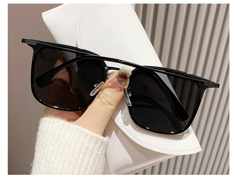 Hip-Hop Streetwear Color Block Tac Square Full Frame Women's Sunglasses display picture 1