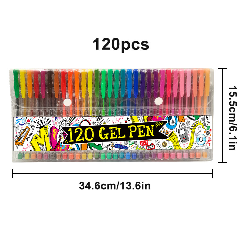 Amazon カラーゲルペン ゲル絵画 メタル蛍光ペン ウォーターペン クロスボーダーゲル DIY グリッターペンセット|undefined