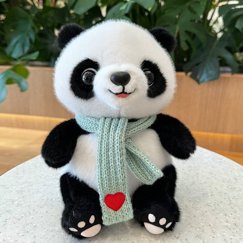 Panda lindo muñeca niño muñeca de regalo tesoro nacional panda gigante imitación panda gigante juguetes de peluche
