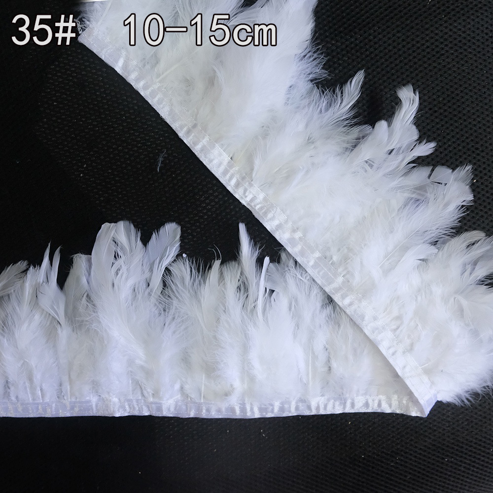 Colección de productos de plumas blancas al por mayor Accesorios de ropa de plumas hechos a mano de bricolaje Accesorios de plumas de ganso Material de plumas de pavo