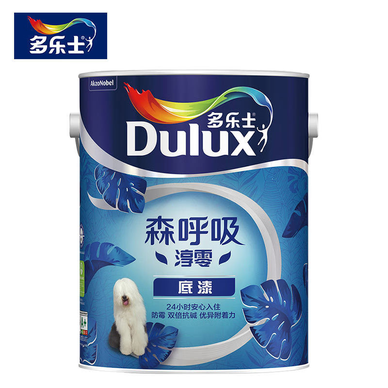 多乐士乳胶漆森呼吸淳零无添加底漆内墙乳胶漆油漆涂料墙面漆5L