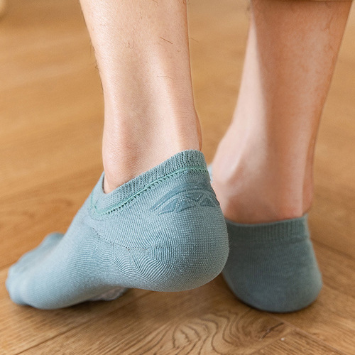 Mesh Invisible Socks Men's Summer New Thin Cotton Socks Men's Socks Low Cut Shallow Mouth Solid Color Breathable Boat Socks Wholesale
