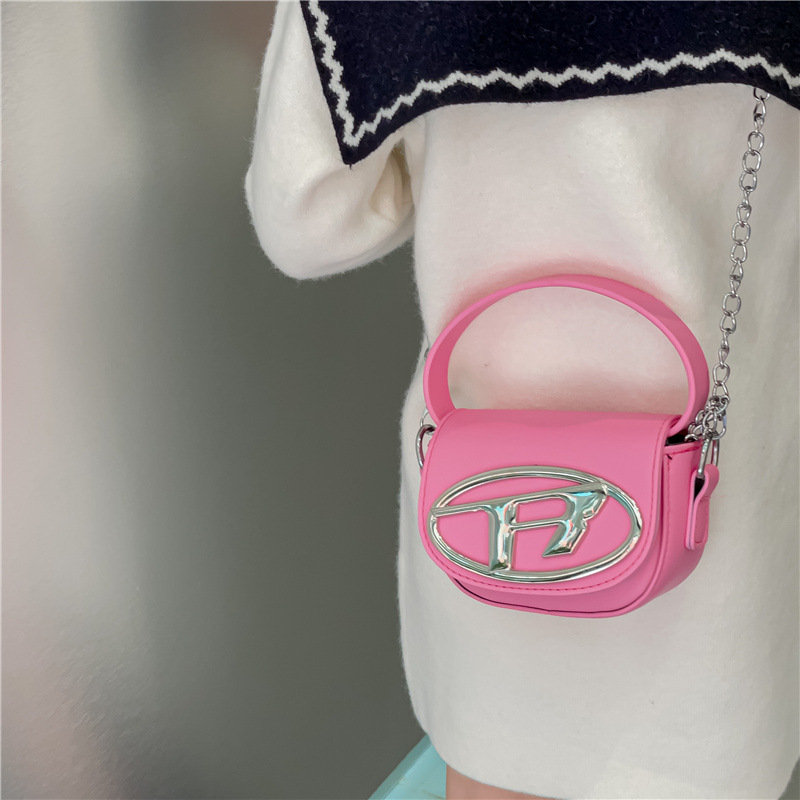 Bolso de los niños de las mujeres 2024 nueva moda mini silla bolsa niñas estilo occidental accesorios cadena mensajero bolsa monedero