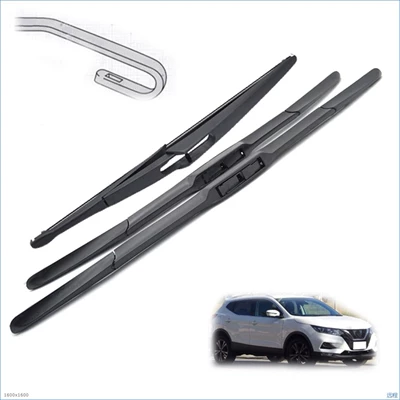Suitable for Nissan Nissan Qashqsi J12 2021-2024 Wiper 26inch + 17inch + 12inch (Wiper) - nissan-qashqsi-j12-2021-2024-26inch-17inch-12inch
