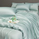 Tencel four-piece set 100 Lyocell bedding ice silk quilt cover bed sheet silk cotton cotton 2024 new style
