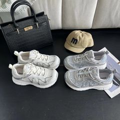 本革軽量メッシュ通気性アウトドアハイキングシューズ女性 2025 夏の新韓国スタイル Mijia スポーツカジュアルシューズ