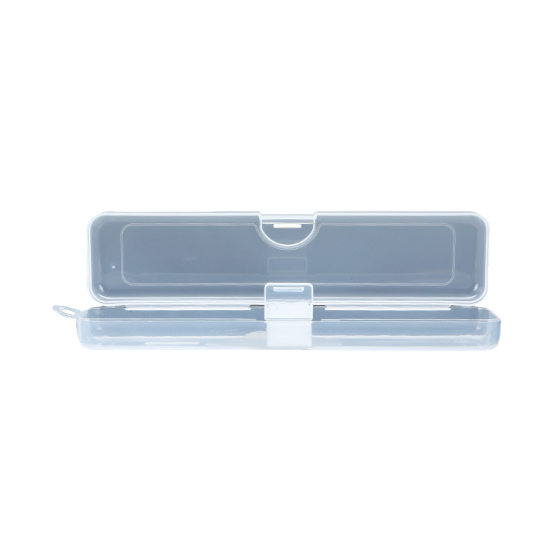 Transparent Flap Portable Tableware Box Cosmetic Brush Internet Celebrity Spoon Fork Storage Box with Hook Children's Toothbrush Box Straw Box