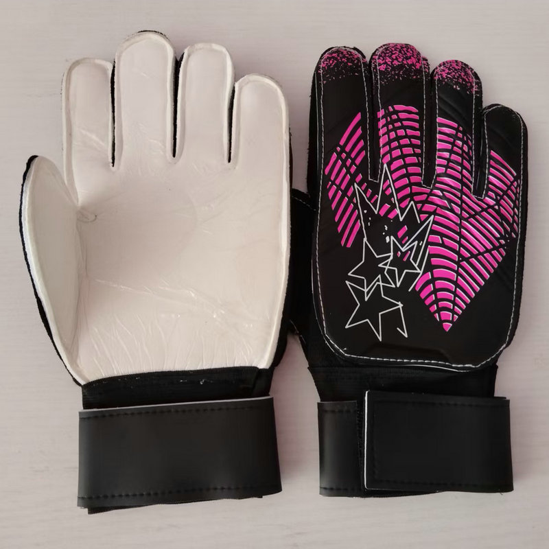 Guantes de portero de fútbol para niños y adultos, estudiantes de primaria, con protección para los dedos, guantes de portero de látex antideslizantes para entrenamiento para niños.