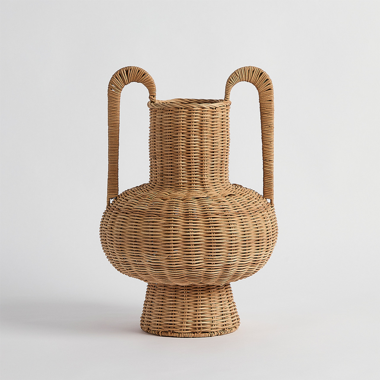 Cestas de flores de vid trenzadas de la parte norte de Europa gran jarrón ornamental sala de estar flor de flores de estrellas secas tejidas a mano maceta de flores decorativas