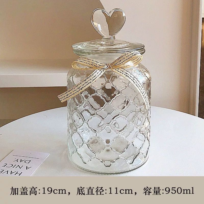 爱心款圣诞许愿瓶星星ins风高颜值爱心星星罐玻璃厨房收纳密封|undefined