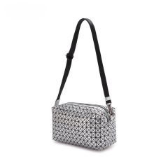 Japanese original geometric honeycomb small square bag, fashionable silicone grid bag, saddle bag, shoulder bag, hand-held crossbody women's bag