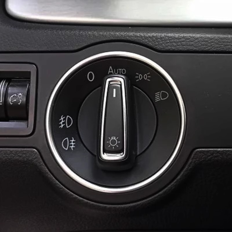 Suitable for interior decoration of Volkswagen Passat Langyi Sagitar New Bora Touran Golf 7 headlight switch ring