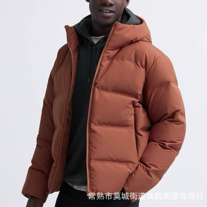 UC&ZA 2023冬季新品情侣款宽松加厚休闲连帽保暖无缝羽绒服459624