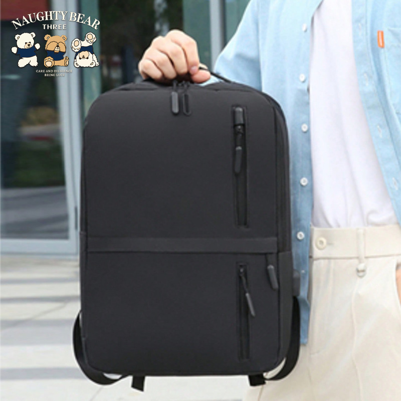 Nueva mochila de viaje de negocios para hombres, mochila de computadora impermeable y resistente al desgaste, mochila de estudiantes universitarios de almacenamiento casual