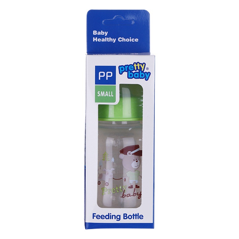 Biberón para recién nacido, resistente a caídas, aislado, vaso de aprendizaje para bebés, sin asas, anti-flatulencias, biberón pequeño de PP, venta al por mayor del fabricante