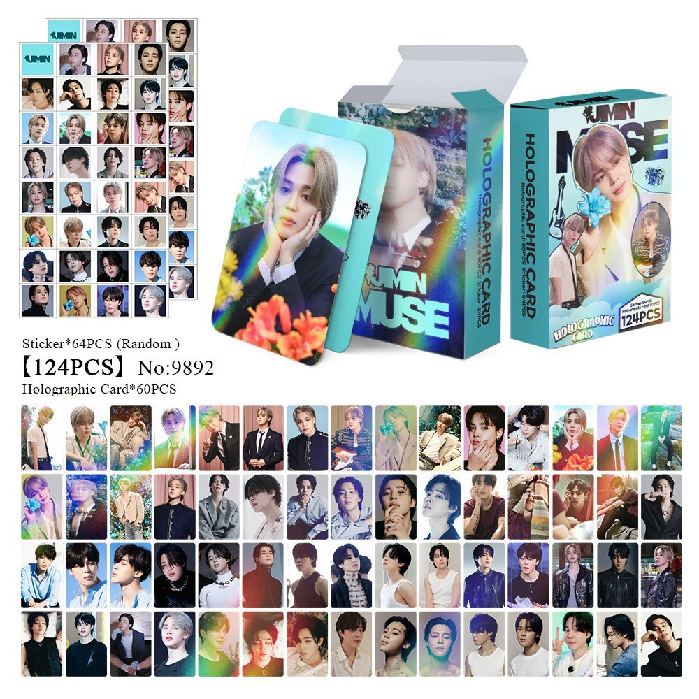 New Model Exclusively for Foreign Trade: 124 Holographic Cards, Total Chain Gidle Str Bptwice Celebrity Merchandise Lomo Small Cards