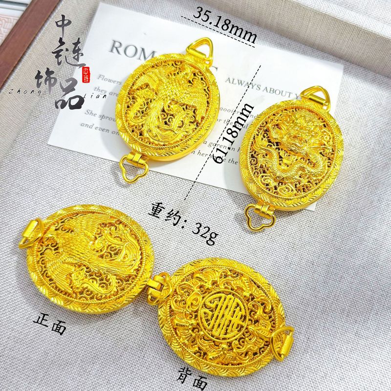 金店と同じ古代の砂金フェニックスサシェペンダント新しい中国風のフェニックスフライタッセルペンダント|undefined