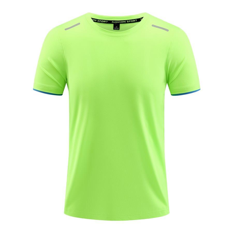 Camisa publicitaria Camiseta con logotipo impreso de manga corta superior al aire libre maratón Camiseta súper suave transpirable ropa deportiva ventas directas de fábrica