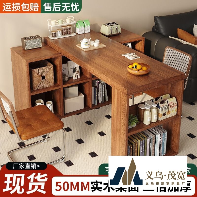Corner Desk Bedroom Dresser L-Shaped Corner Computer Table Solid Wood Rotatable Bookshelf Bookcase Integrated Table