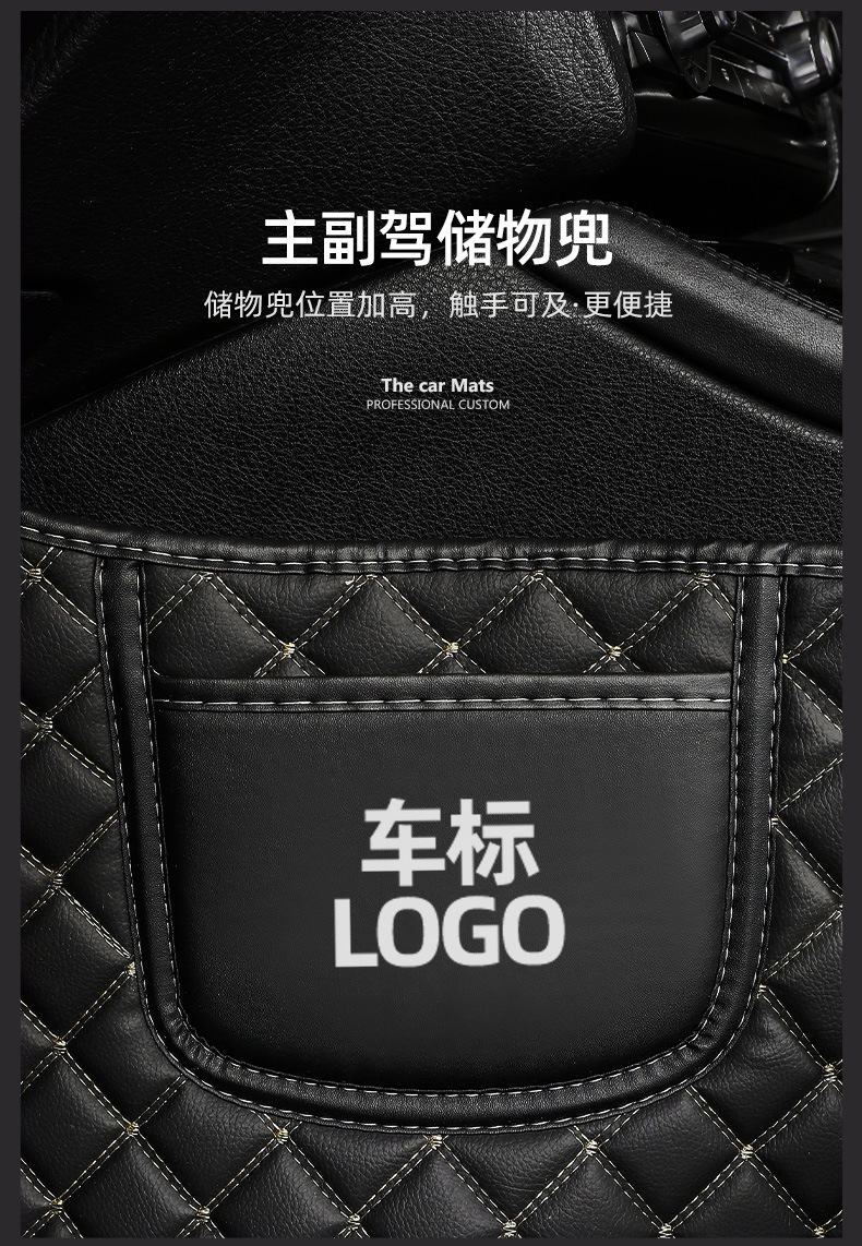 Fully Enclosed Car Floor Mats Diamond Pattern Double-Layer Wire Ring Car Floor Mats Cross-Border Supply Source Factory Dropshipping