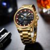 Fashionable men's watch, trend swiss watch, quartz watches, waterproof steel belt