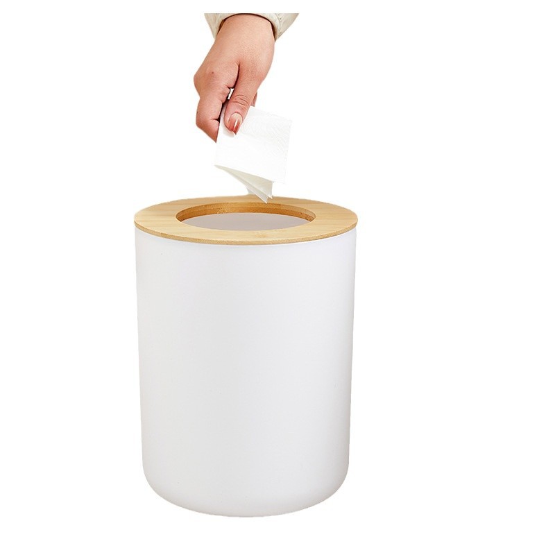 Fabricante de monjes con bote de basura redondo cepillo de dientes taza caja de jabón almacenamiento de baño set de seis piezas