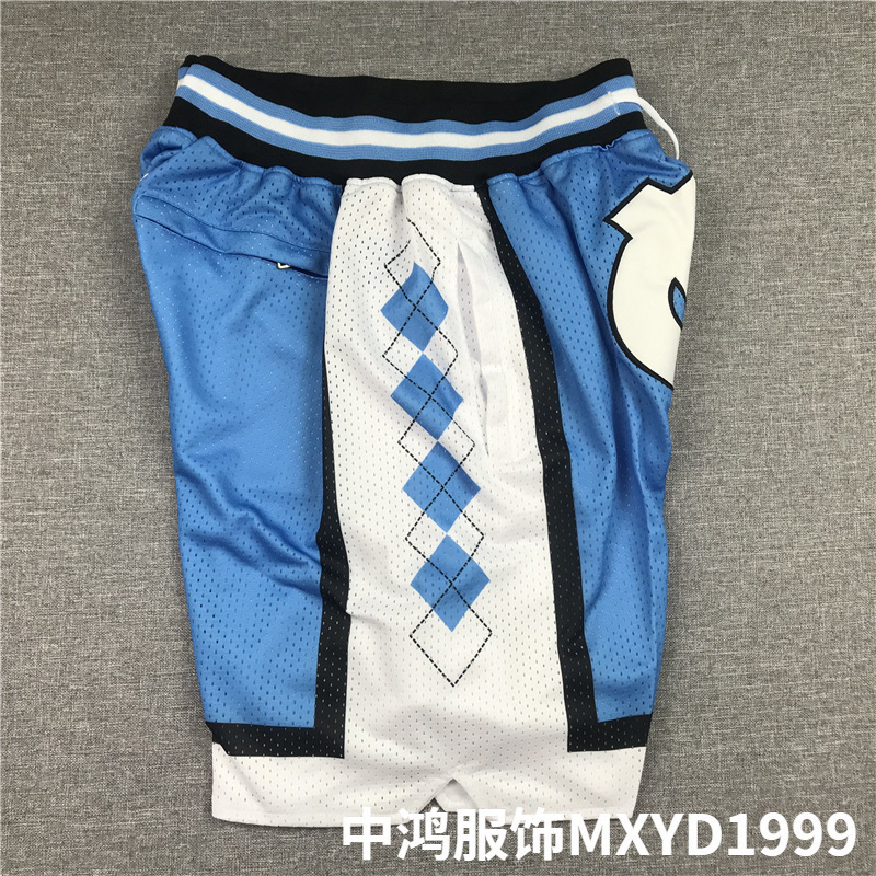 Pocket basketball pants UNC blue with college blue embroidery Pocket basketball pants UNC blue with college blue embroidery