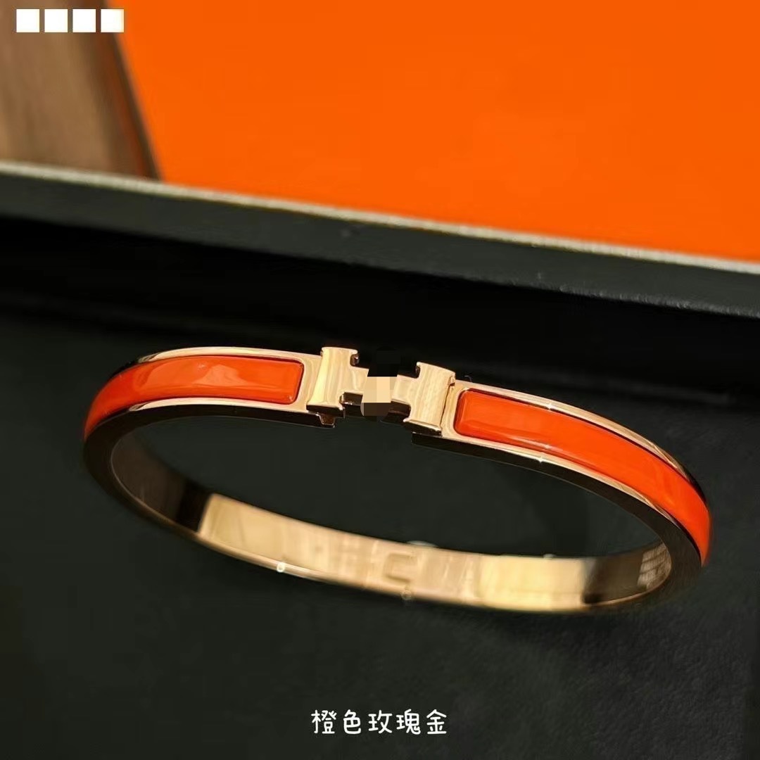 Golden orange bracelet, pink gold