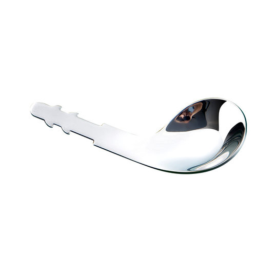Children's short handle hardware 316 hardware curved spoon fork stainless steel fork spoon semi-finished elbow insert handle silicone