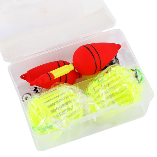 Night Glow Catfish Rig, Water Mine Explosion Hook, Eagle Claw Ise Ni Fluorescent Bait Cage Fishing Gear
