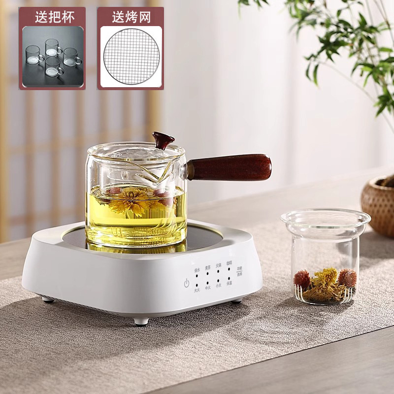 고미 화이트 + 옆손잡이 냄비 + 컵 4개 + 그릴망