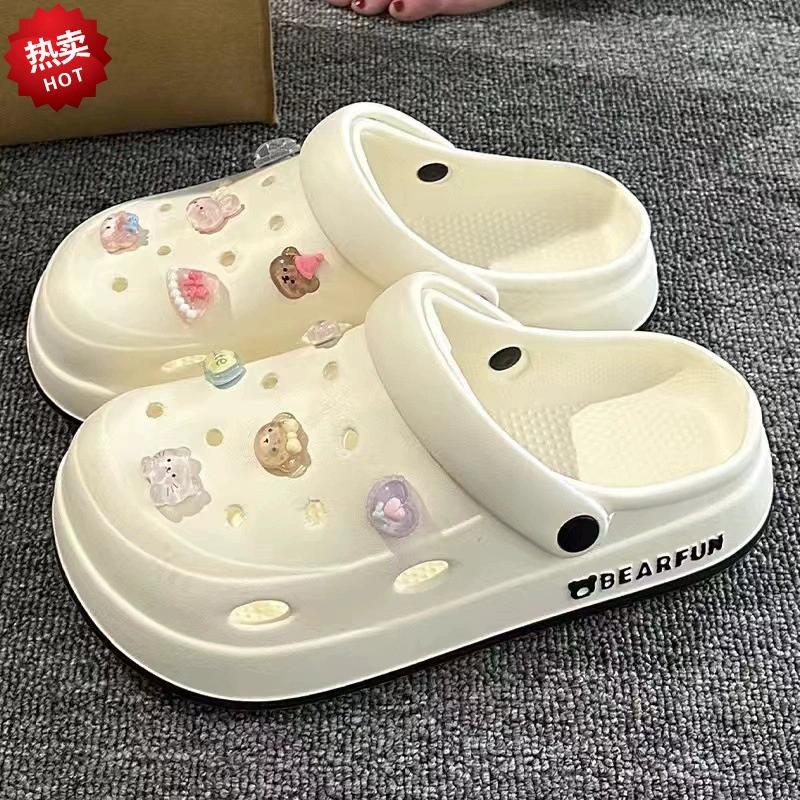 Обувь с пещерой для мужчин и женщин 2024 новый летом носить толстую подошвь