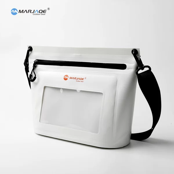 Cross-Border Single-Shoulder Waterproof Bag, Touch-Screen Compatible Outdoor Travel Bag, Ordinary Waterproof Zipper Bag, Swimming and Rafting Bag