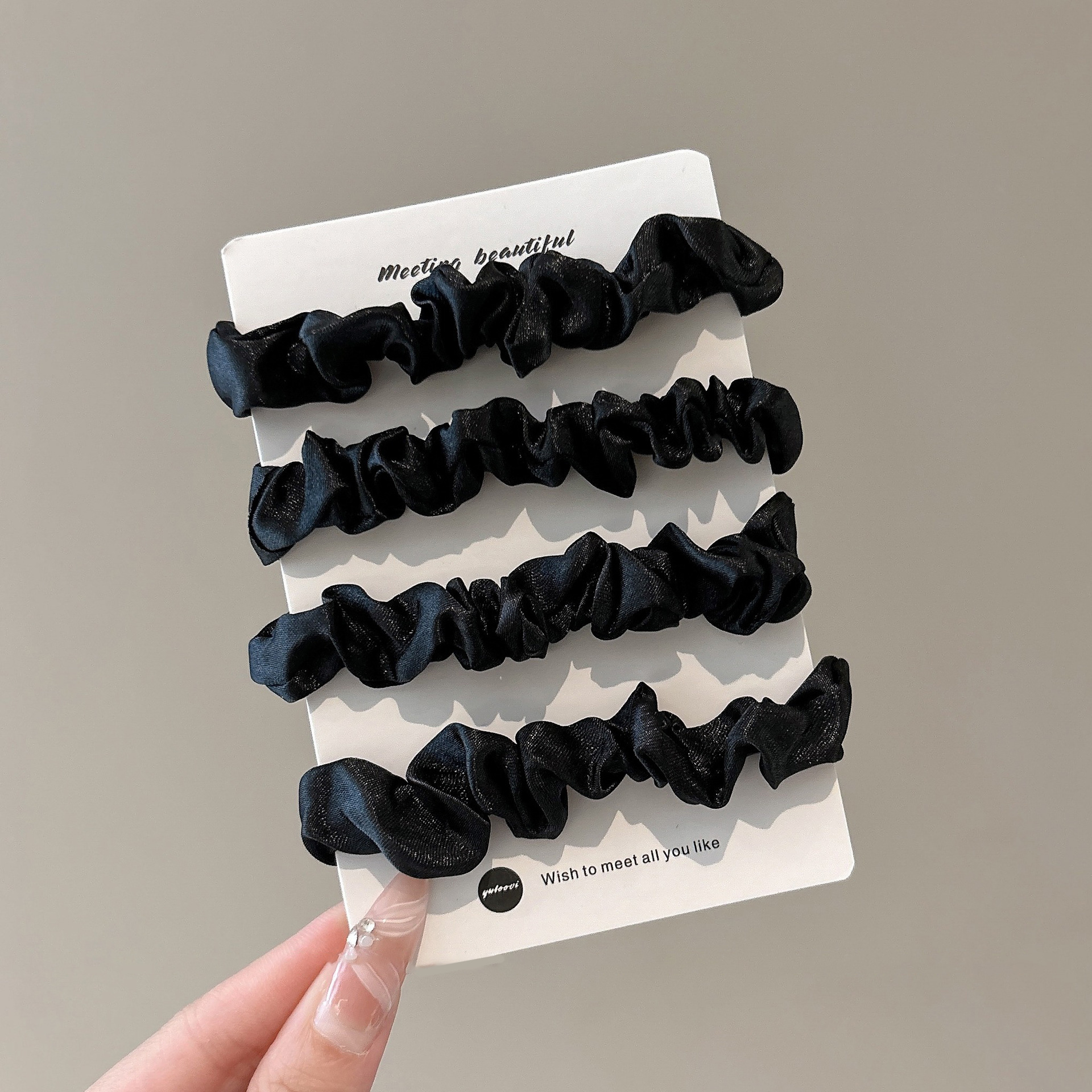 Anillo de cabello coreano retrógrado intestino grueso para mujeres adultas atar cabello de cabello de cola de caballo 2025 nuevo toque de banda de goma de gama alta