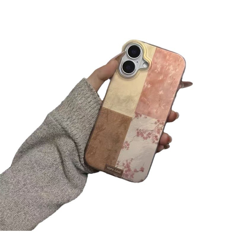 Advanced retro nuevo estilo chino aplicable iPhone16pro Apple 14/15 funda para teléfono móvil flor Apple 16promax