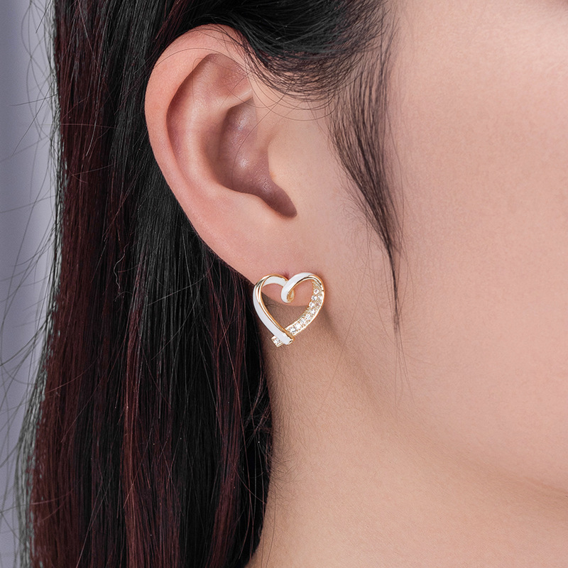 Precioso aceite de gota pendientes para las mujeres 925 plata esterlina 2023 nuevo estilo francés Luz de lujo de alto grado pendientes temperamento nicho pendientes