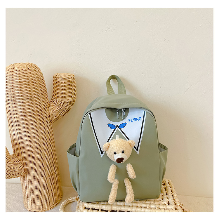 Nueva mochila de Kindergarten hembra Super lindo bebé mochila grande, mediana y pequeña Clase simple mochila Linda mochila muñeca de captura