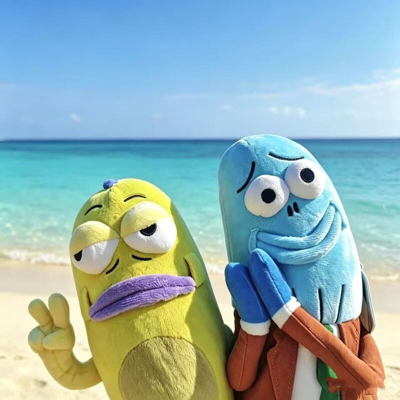New Bikini Bottom resident, the quirky and adorable Mermaid, 15cm plush doll, funny waving toy, backpack charm