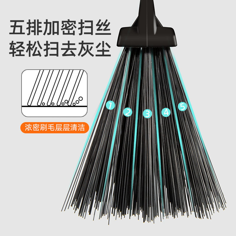 50cm Large Broom for Yard, Garden, Villa Courtyard, Outdoor Factory Workshop, Industrial Sanitation Worker, Cement Floor Broom Batch