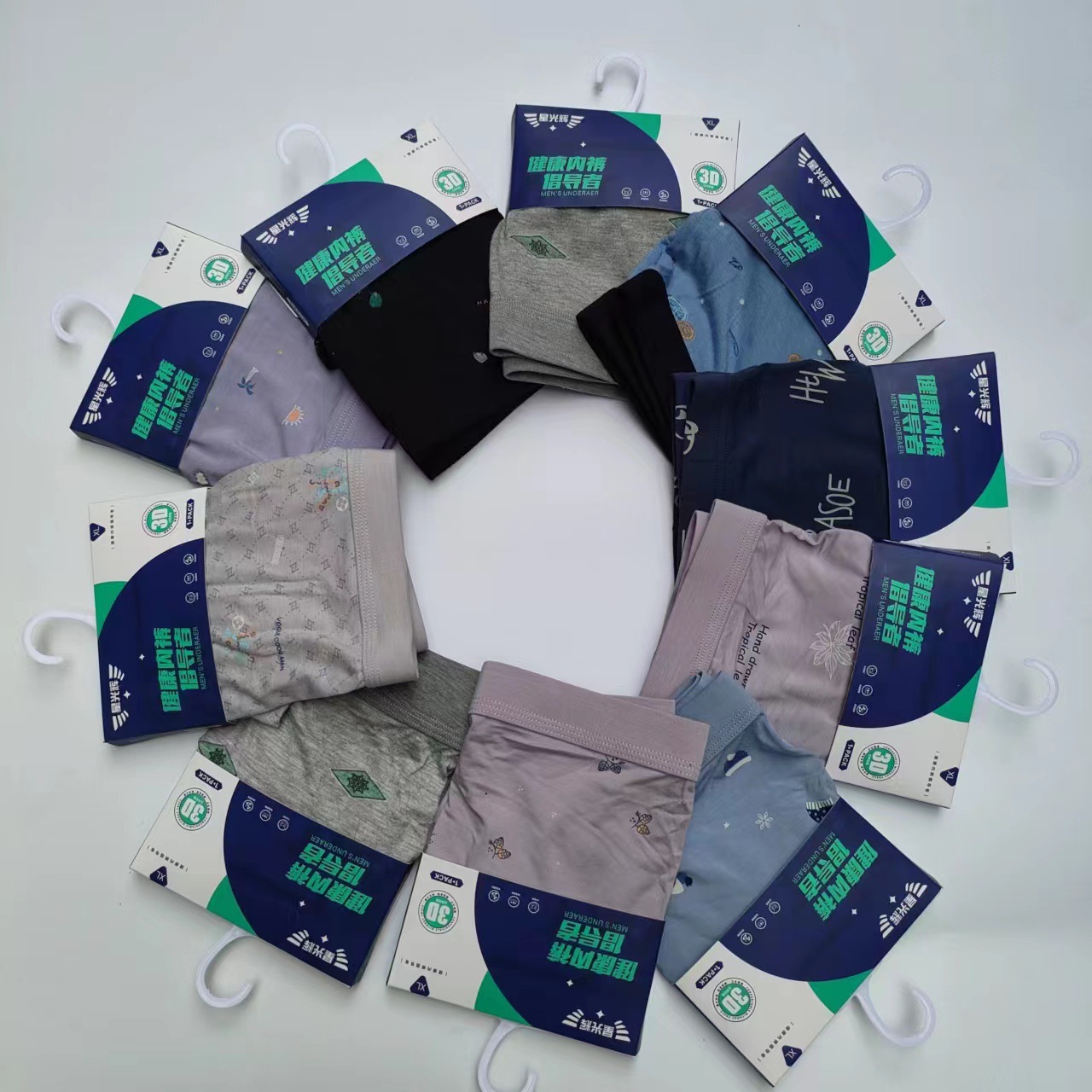 New special men's underwear sewn printing modal antibacterial men's boxers waist boxer shorts wholesale