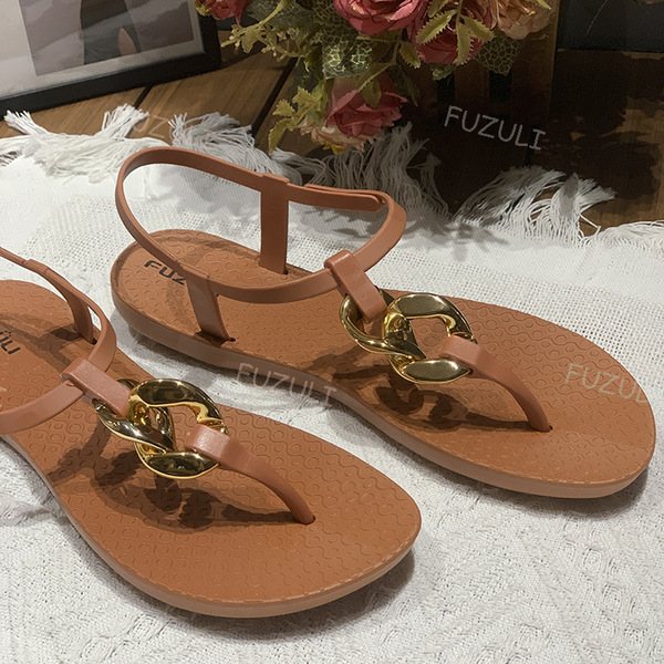 Women's summer beach sandals for leisure flat