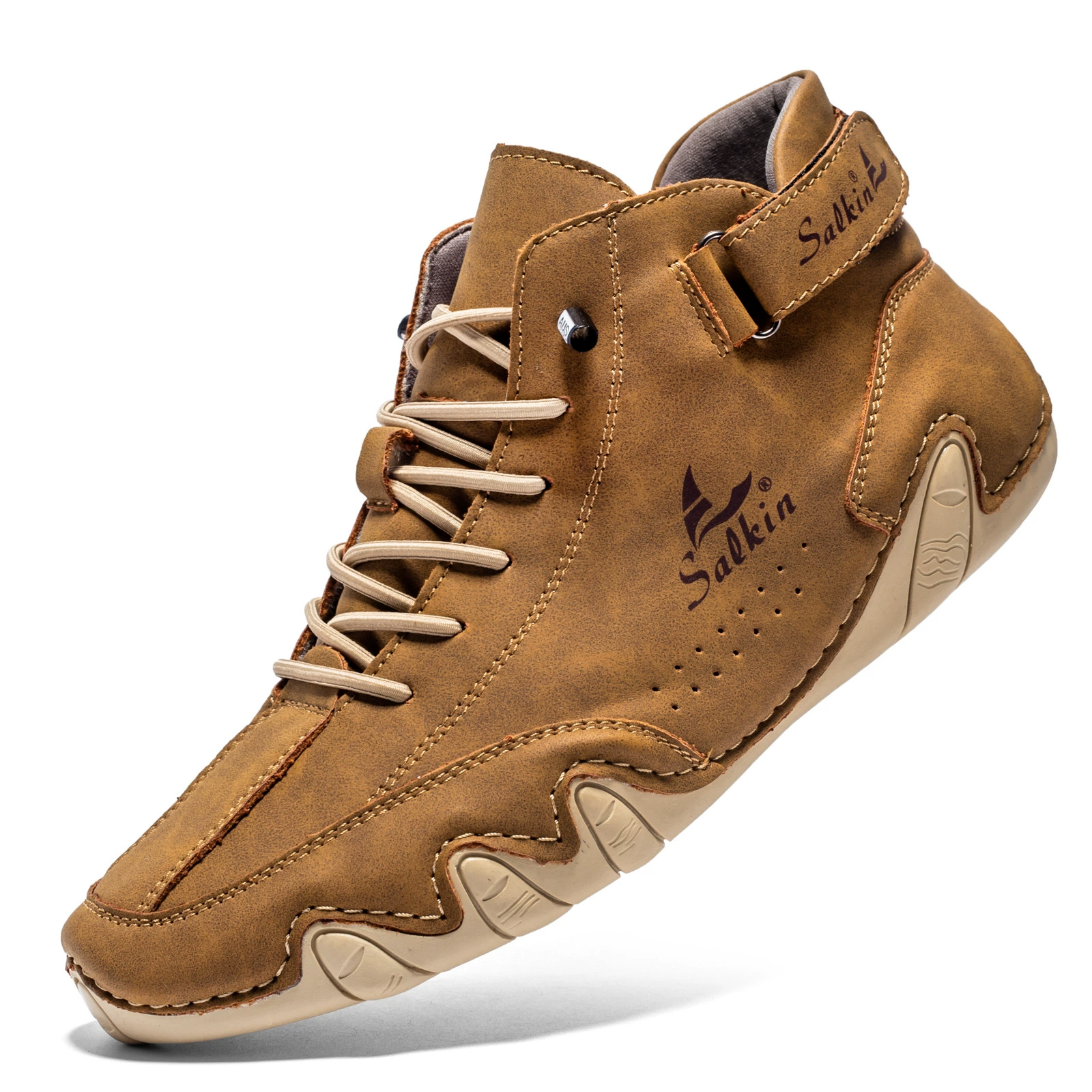 Трансграничная популярная мужская обувь с осьминогом, высокие ботинки Martin, осенне-зимние теплые мужские повседневные короткие сапоги, американская парусиновая обувь